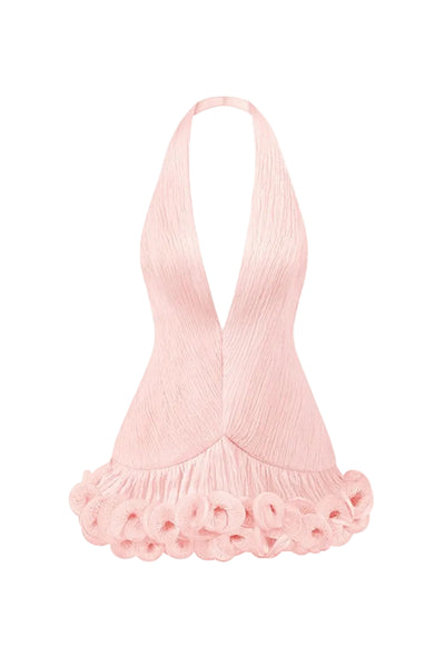 MS. TUTU V NECK MINI DRESS IN PEACH | CULT MIA | Stolen Stores