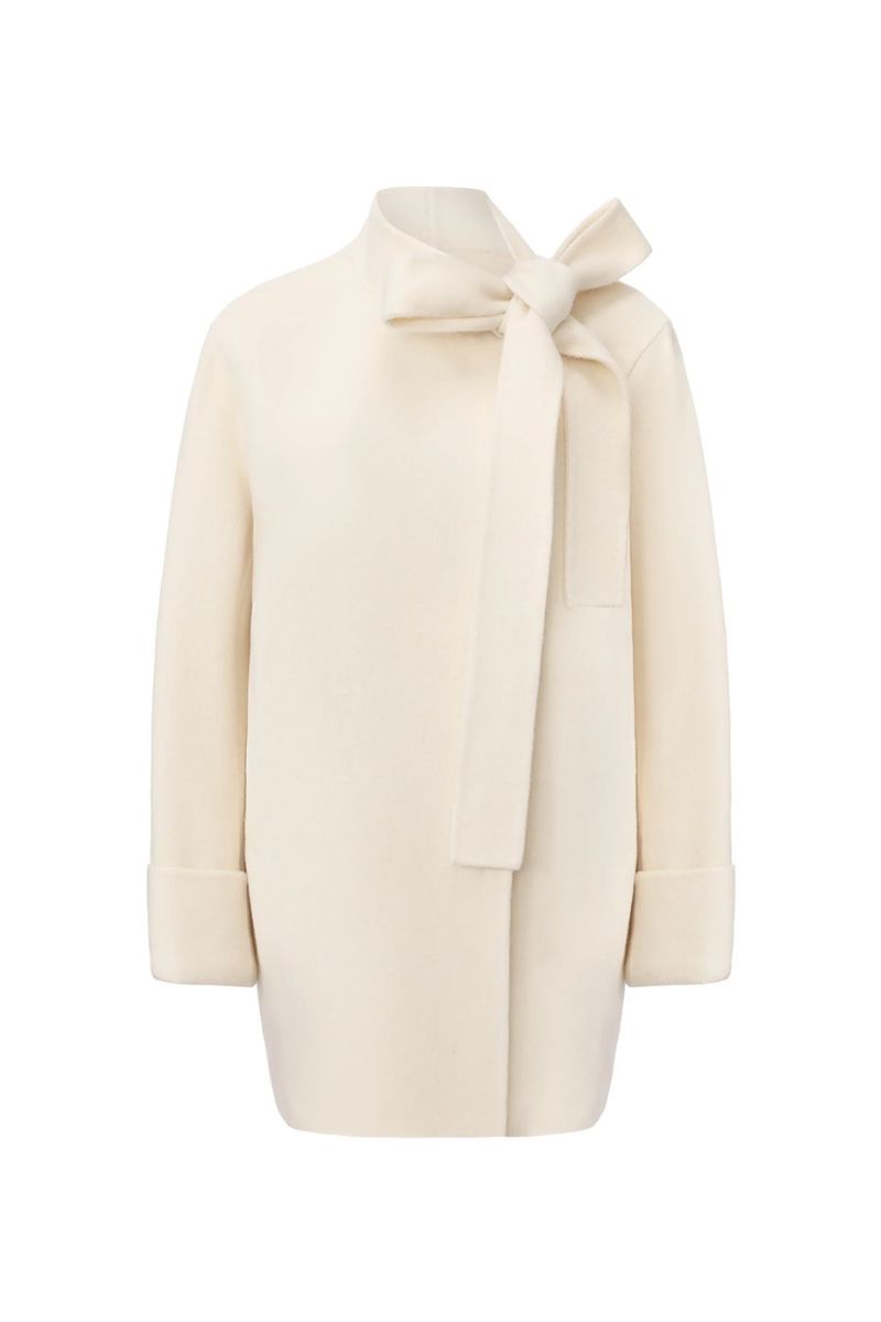 JULIETTE COCOON COAT IN WHITE