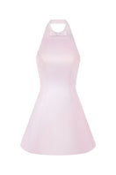 Light pink mini bow dress from Stolen Stores, featuring a cute bow detail and a stylish mini dress silhouette.