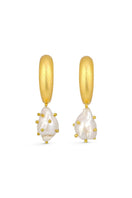 Fenomena Tokyo Climber Earrings featuring silver-tone metal and intricate geometric design, showcasing modern jewelry style.