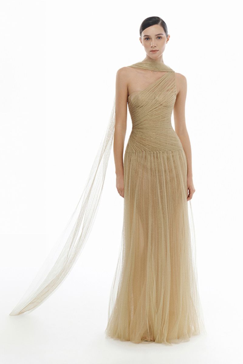 GOLD DRAPED MAXI DRESS | CULT MIA | Montsand GOLD DRAPED MAXI DRESS | CULT MIA | Montsand