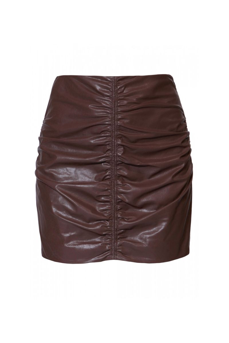 JUPE RUTH EN MARRON CHOCOLAT