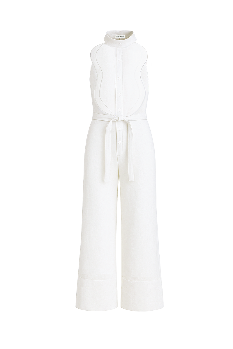 RESORT JUMPSUIT IN IVORY - CULT MIA