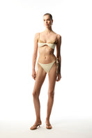 Maliluha Reve Bikinis set in ivory with triangle top and matching bottoms, showcasing a stylish swimwear design.