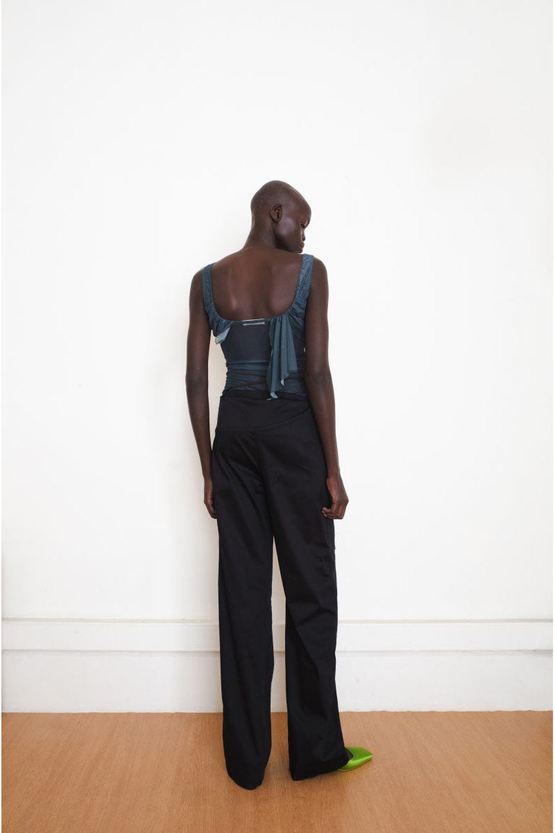 REVOLVE TATTOO TOP IN TEAL - CULT MIA