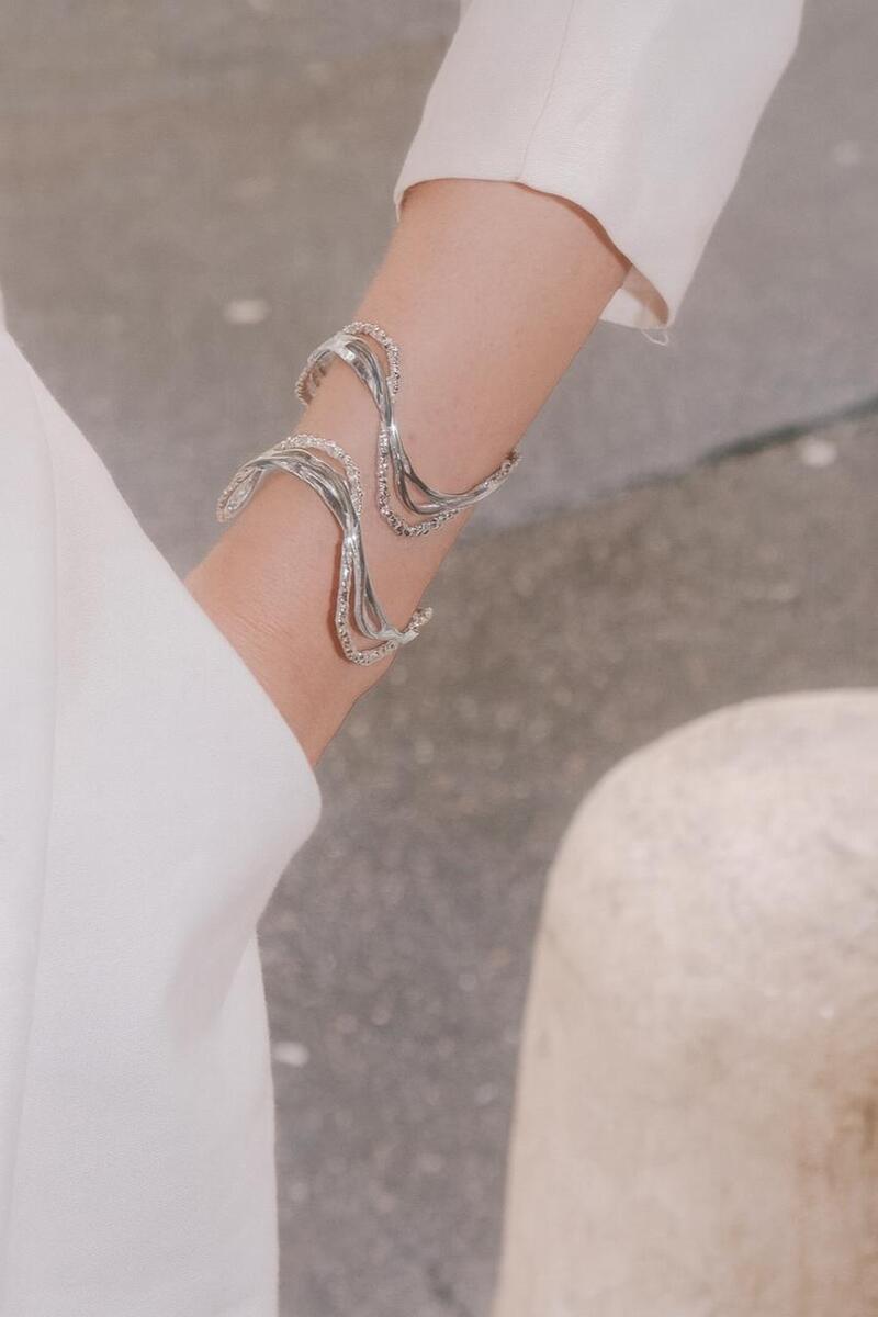 RIPPLE BRACELET IN SILVER