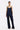 RIVIERA NAVY SILK-SATIN BIAS-CUT SLIM PANT - CULT MIA