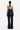 RIVIERA NAVY SILK-SATIN BIAS-CUT SLIM PANT - CULT MIA