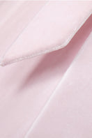 Pink velvet women's robe by MANITO featuring a soft, luxurious fabric and relaxed fit, perfect for cozy loungewear.