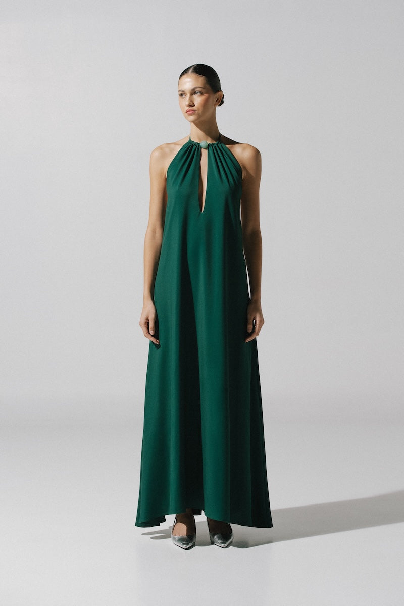 RONDINE MAXI DRESS IN EMERALD GREEN