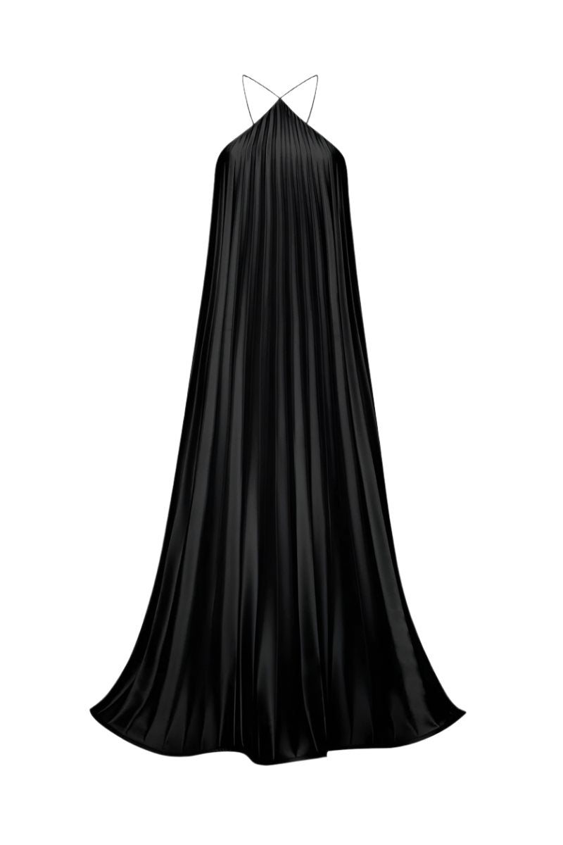 RUBY MIDI DRESS IN BLACK - CULT MIA