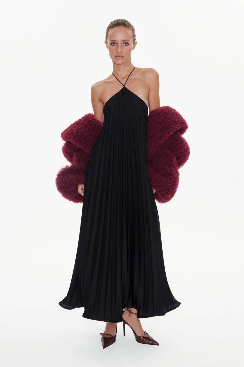RUBY MIDI DRESS IN BLACK - CULT MIA