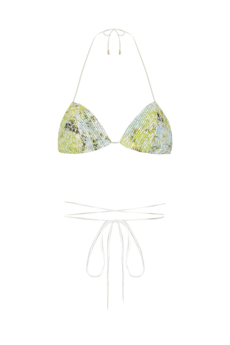 MULTICOLOR TIE DYE SEQUIN BRALETTE - CULT MIA