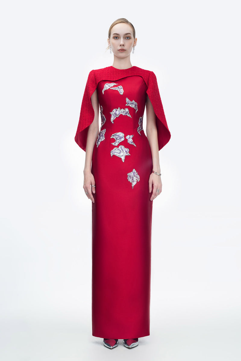 LUSTRE REVERIE GOWN IN RED - CULT MIA