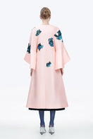 Pink Inner Blossom coat by Tiny Ink, featuring a stylish and cozy design with floral details and a soft fabric finish.