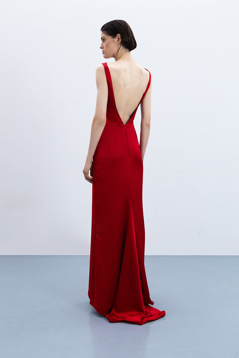 MARBLE GOWN IN RED - CULT MIA