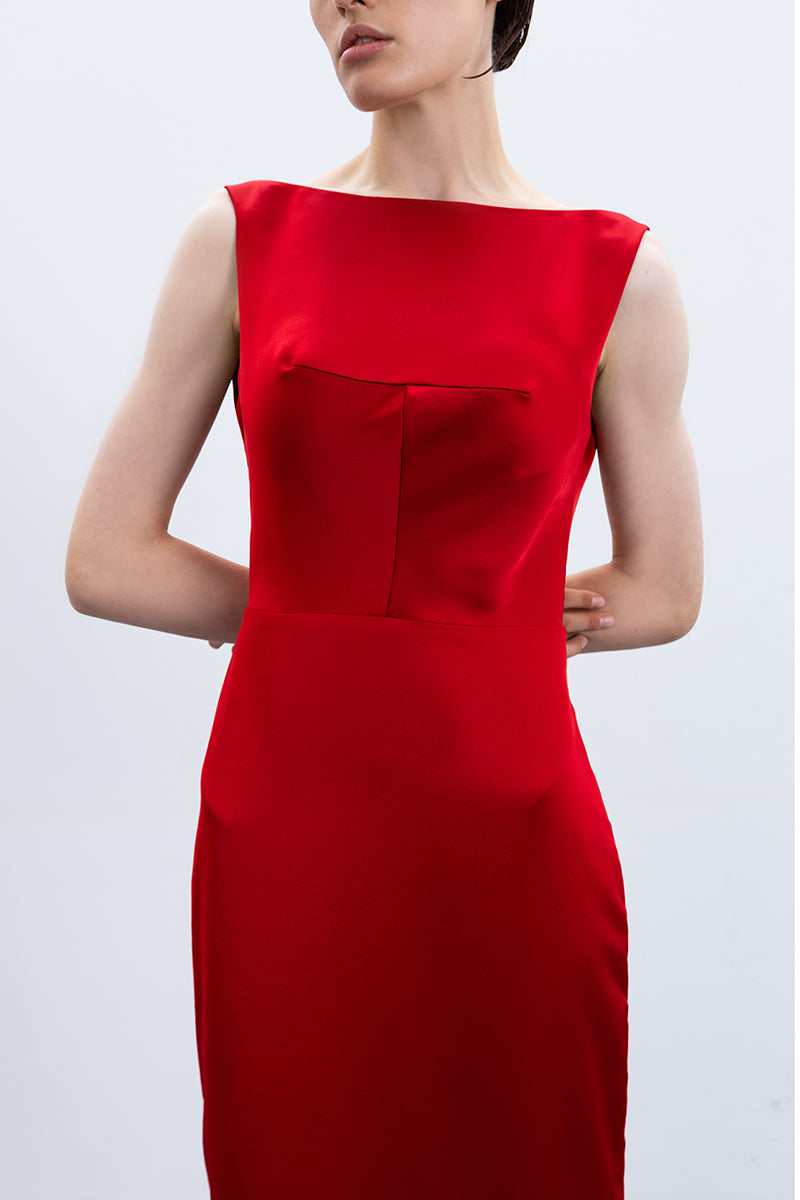 MARBLE GOWN IN RED - CULT MIA