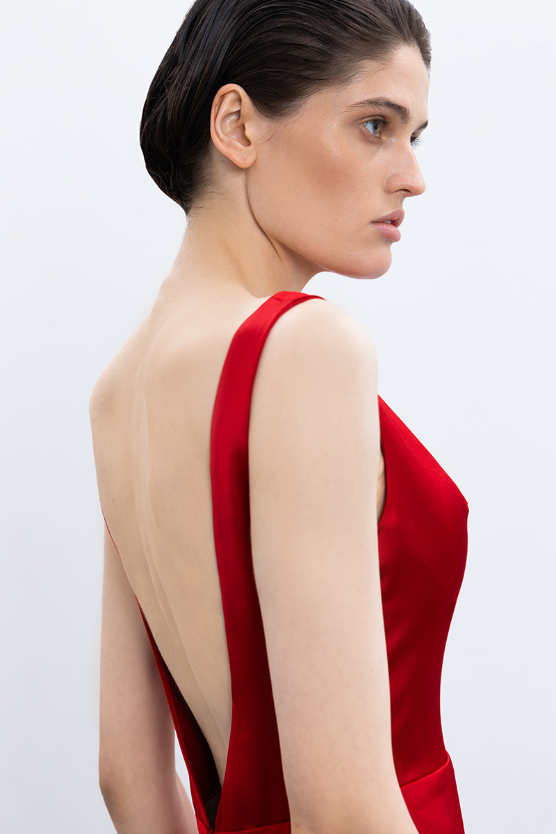 MARBLE GOWN IN RED - CULT MIA