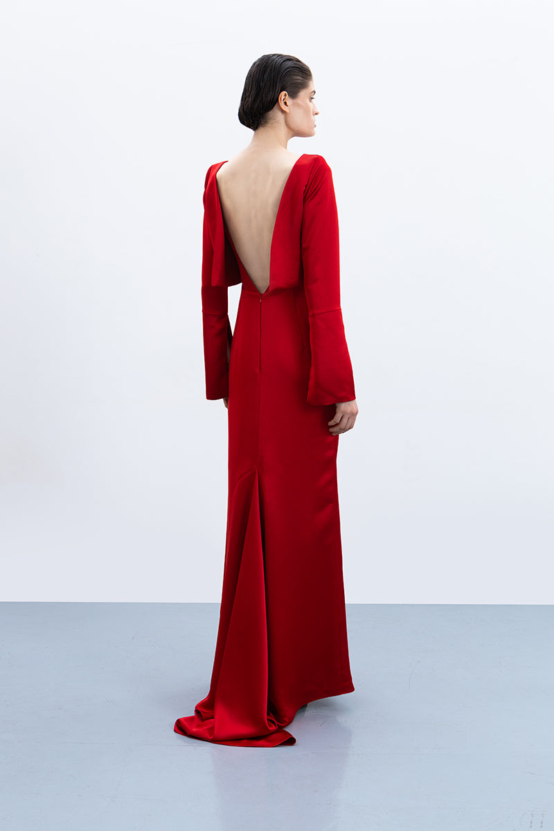 MARBLE GOWN IN RED - CULT MIA