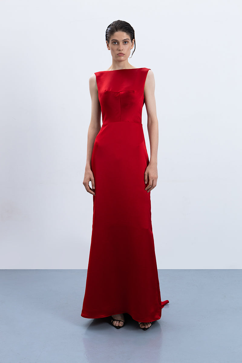 MARBLE GOWN IN RED - CULT MIA