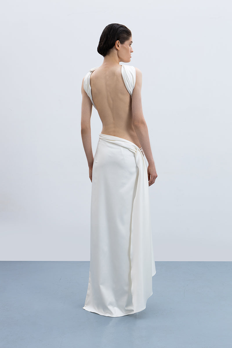 VENUS TOP AND SKIRT IN OFF WHITE - CULT MIA