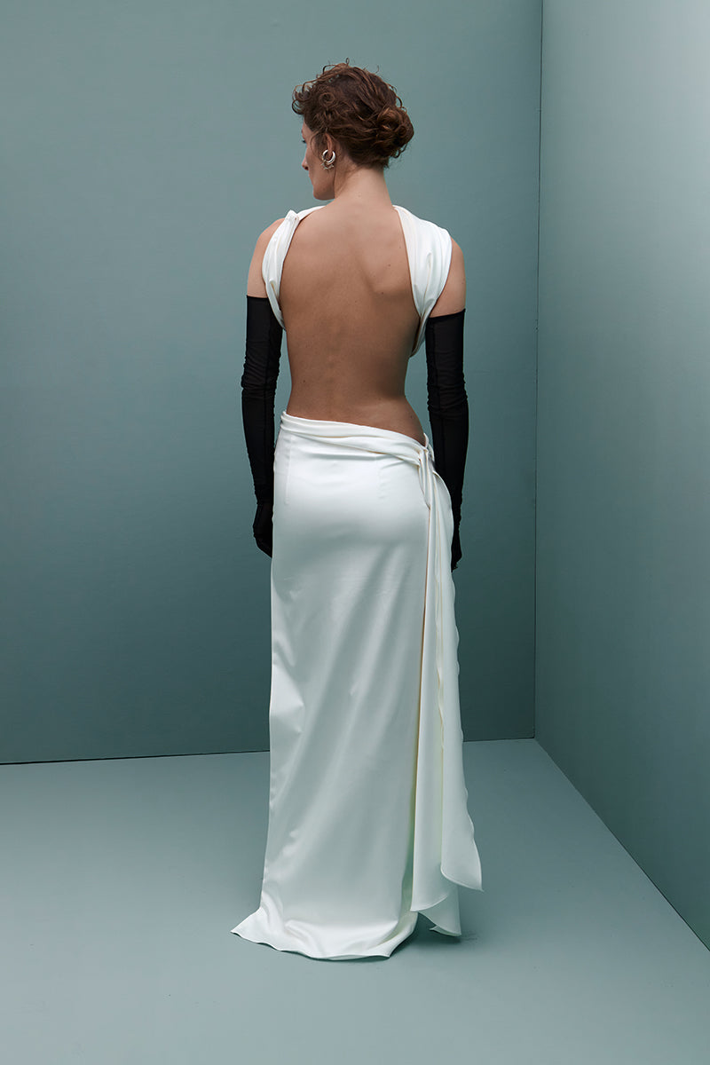 VENUS TOP AND SKIRT IN OFF WHITE - CULT MIA