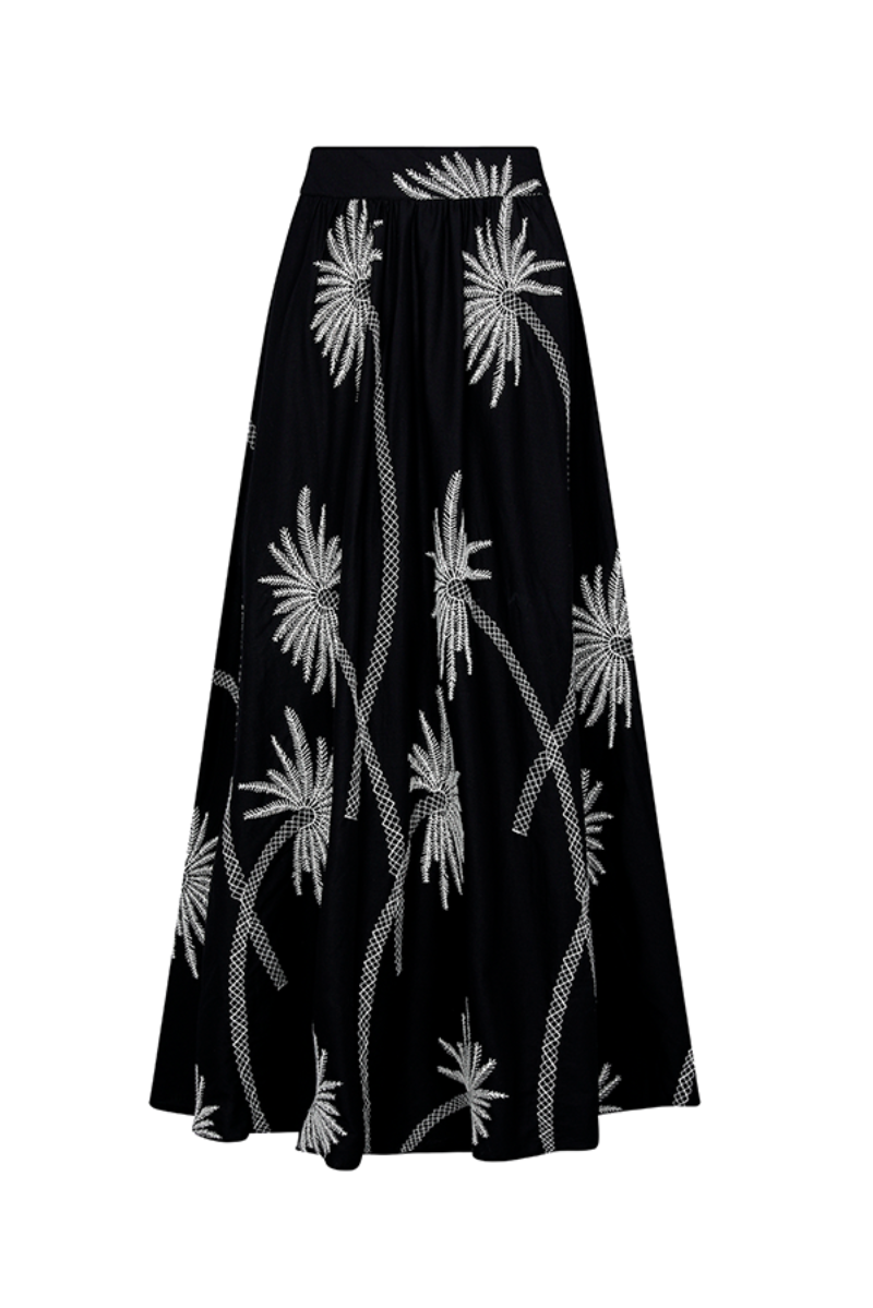 SAGO PALM MAXI SKIRT IN BLACK