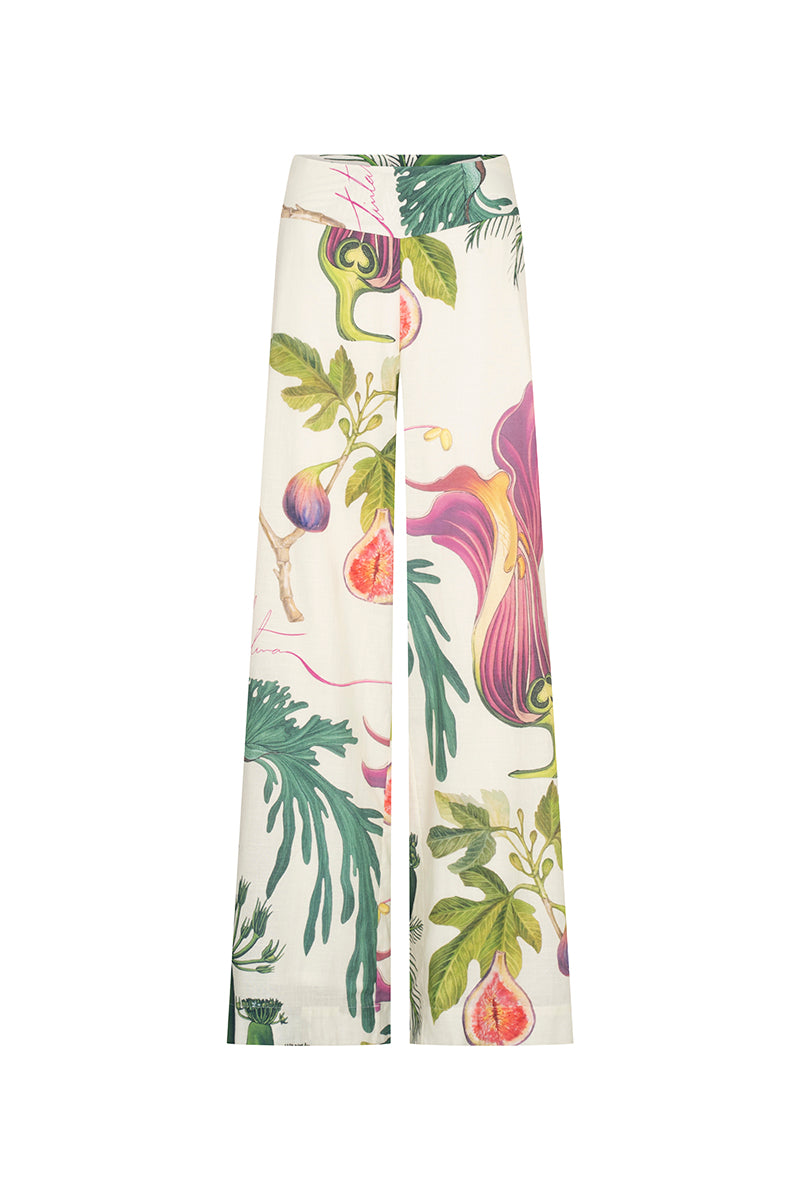 SALLY PANTS IN LINEN FLORAL