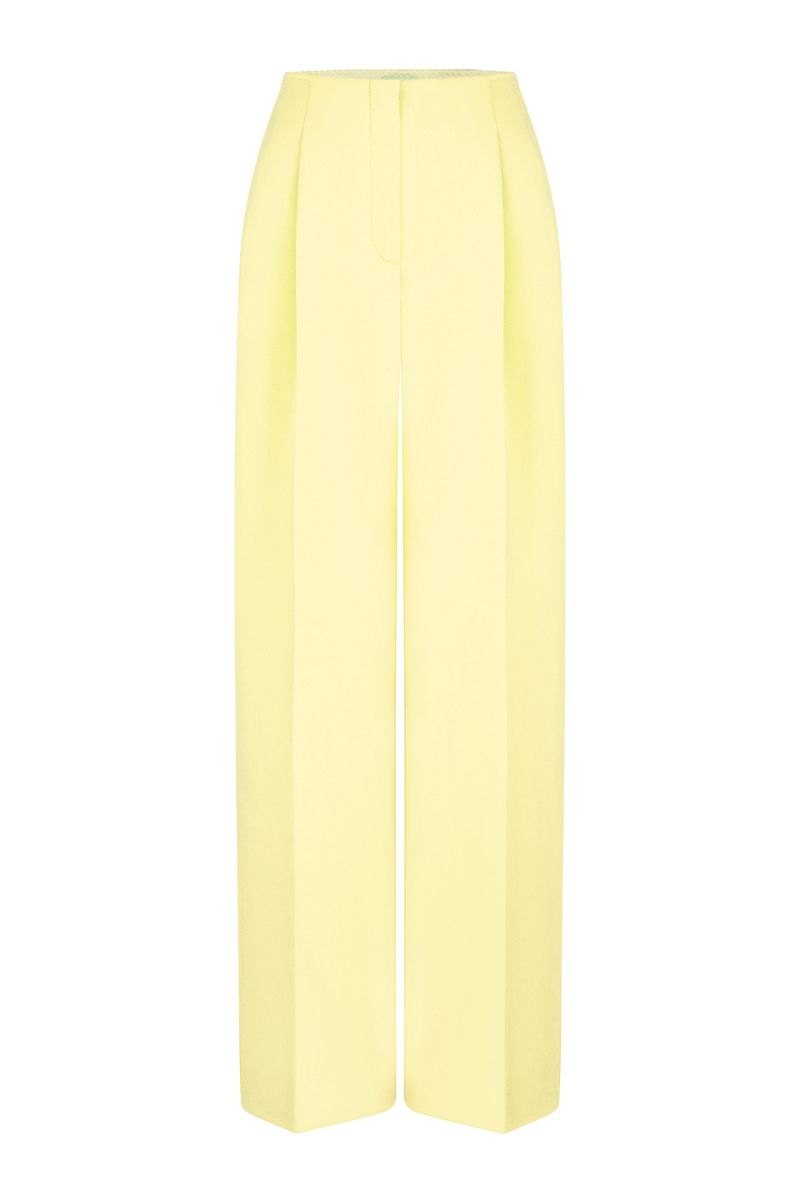 YELLOW PALAZZO PANTS - CULT MIA