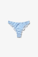 Seaquelle light blue print bikini top and sea bottom set, stylish swimwear for beach or poolside wear.