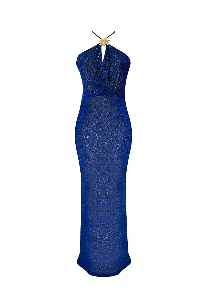SERENA MAXI DRESS IN NAVY BLUE - CULT MIA