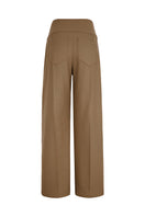 Lorena Saravia Serena wool pants in a relaxed fit, shown from the back, featuring a soft, cozy fabric and tailored design.