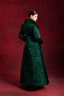 Le Thanh Hoa The Verdant Coat, stylish outerwear with a tailored fit and lush green fabric, perfect for fall and winter wear.