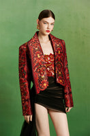 Le Thanh Hoa Imperial Edge Set mini dresses in stylish, elegant design displayed on a mannequin.