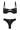 BLACK MILA UNDERWIRE BRA AND BLACK MILA KNICKER - CULT MIA