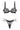 ASTRA BLACK DEMI-BRA AND ASTRA BLACK THONG - CULT MIA