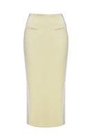Jenny K Tran Shefford Maxi Skirt in flowing fabric, featuring a stylish design perfect for casual or dressy occasions.