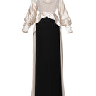 ROBE SILVA NOIR-BEIGE