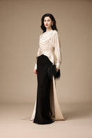 ROBE SILVA NOIR-BEIGE