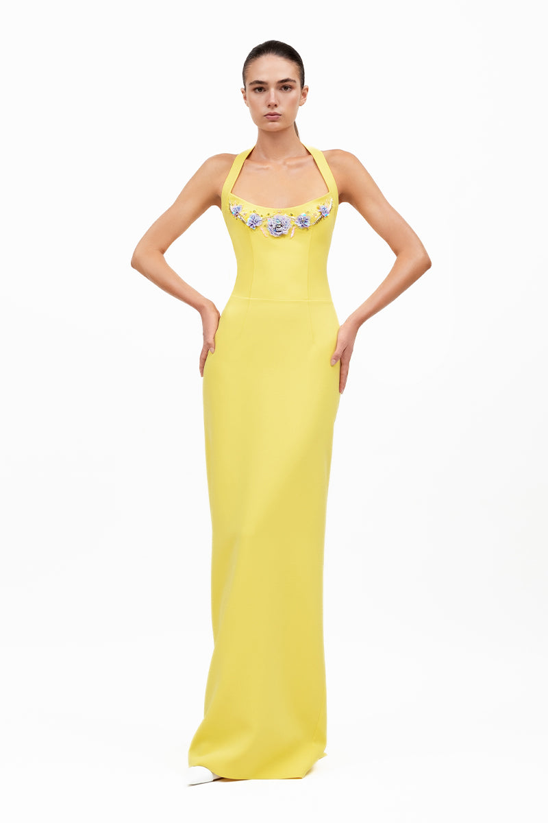 SOL DRESS IN BABY YELLOW