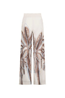 Tinta Latina Solei pants in ivory print, stylish and comfortable pants with a vibrant floral pattern, perfect for casual wear.