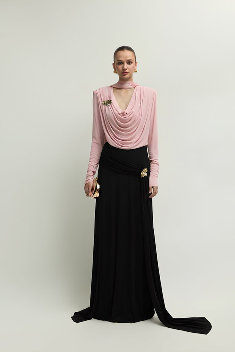 Pink SONIQ top by Jenny K Tran, stylish sleeveless blouse with a soft fabric finish, perfect for casual or dressy occasions.