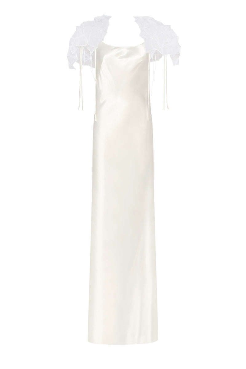 SOPHIE DRESS IN OYSTER WHITE - CULT MIA
