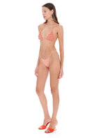Selia Richwood LIA Peach Bikini featuring a stylish, vibrant peach top and bottom set perfect for summer beachwear.