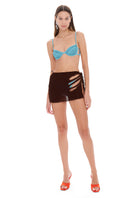 Selia Richwood Lily Skirt cover-up with flowy fabric and floral print, perfect for beach or poolside wear.