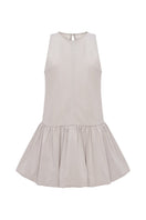 Gray PODYH Minaret top featuring a stylish design, displayed on a hanger against a white background.