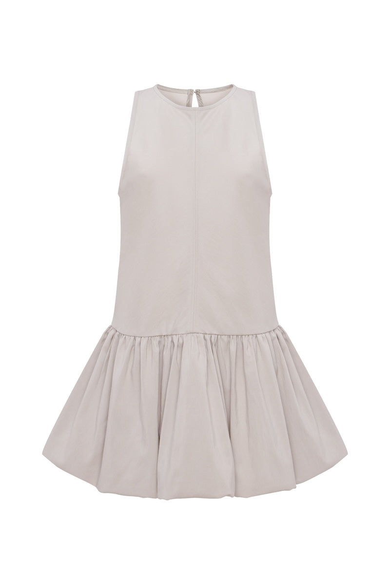 Gray PODYH Minaret top featuring a stylish design, displayed on a hanger against a white background.