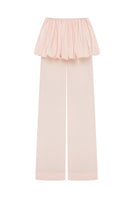 Podyh Minaret Pink Pants displayed on a model, featuring a stylish and comfortable design perfect for casual wear.