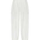 White Shalvar pants by Podyh featuring traditional loose fit and comfortable fabric, shown on a model.