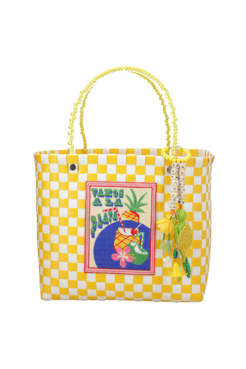 PINA COLADA ZUNCHO HANDBAG SMALL IN YELLOW